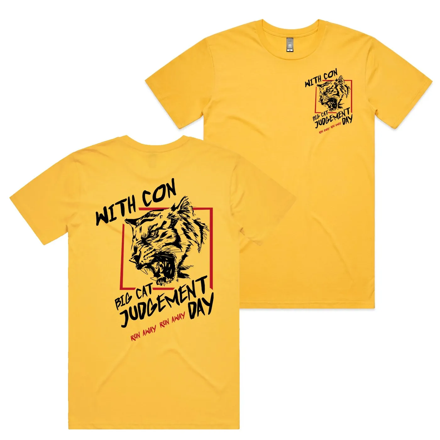 With Confidence Run Away Tee (Yellow)
