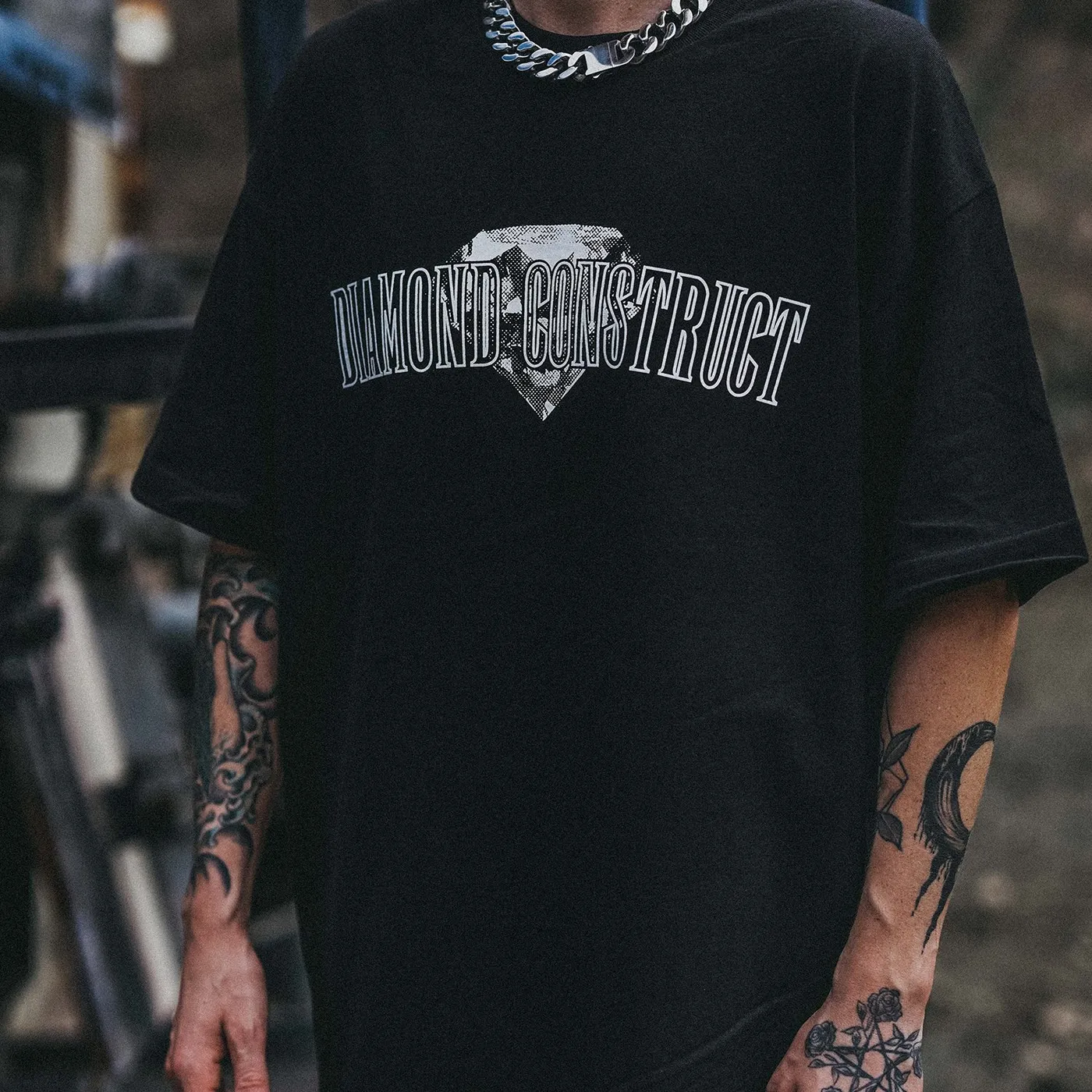 Diamond Construct College T-Shirt (Black)
