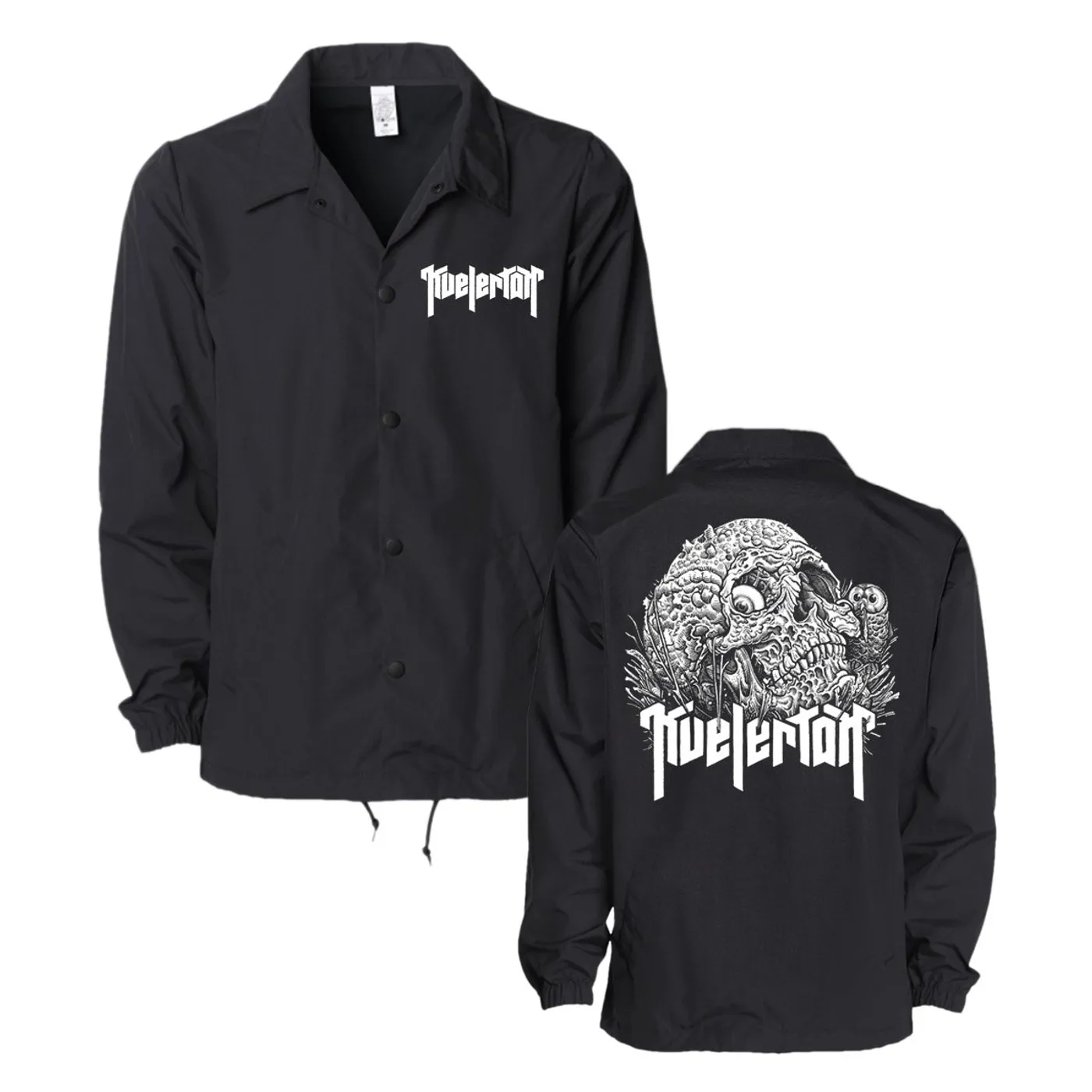Kvelertak Wise Skull Windbreaker (Black)