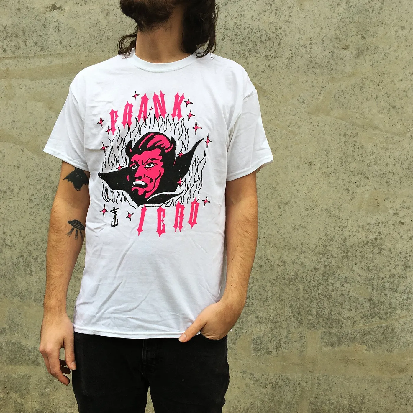 Frank Iero Devil T-Shirt (White)