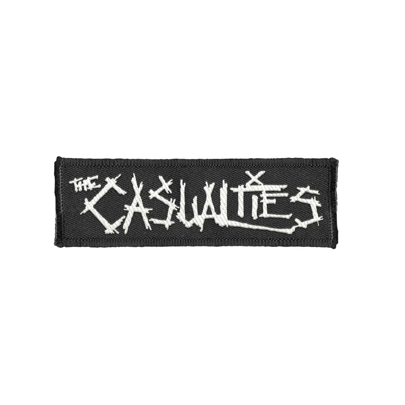 The Casualties Logo Patch (White Text)