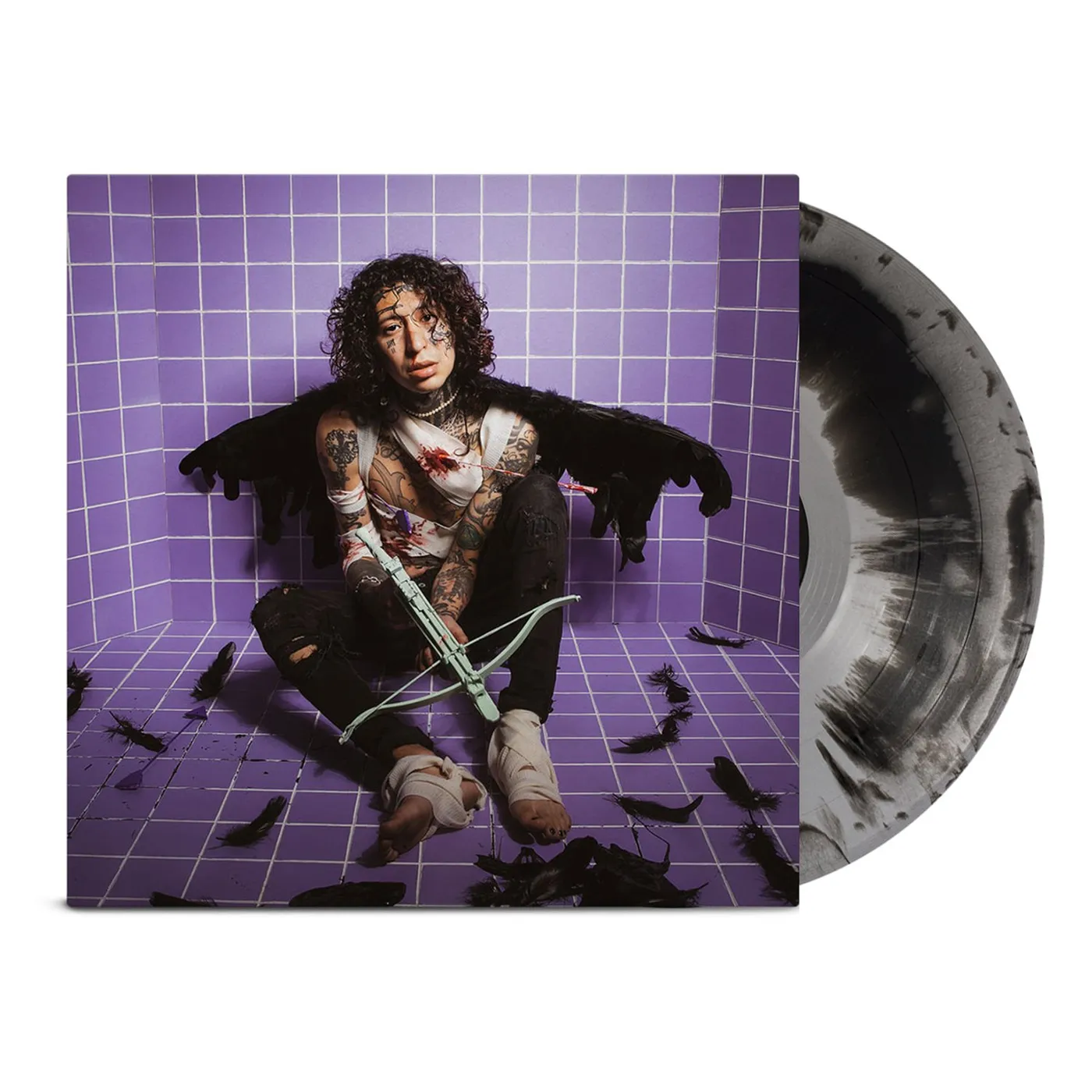 LiL Lotus ERRØR BØY LP (Black & White Explosion) (Vinyl)