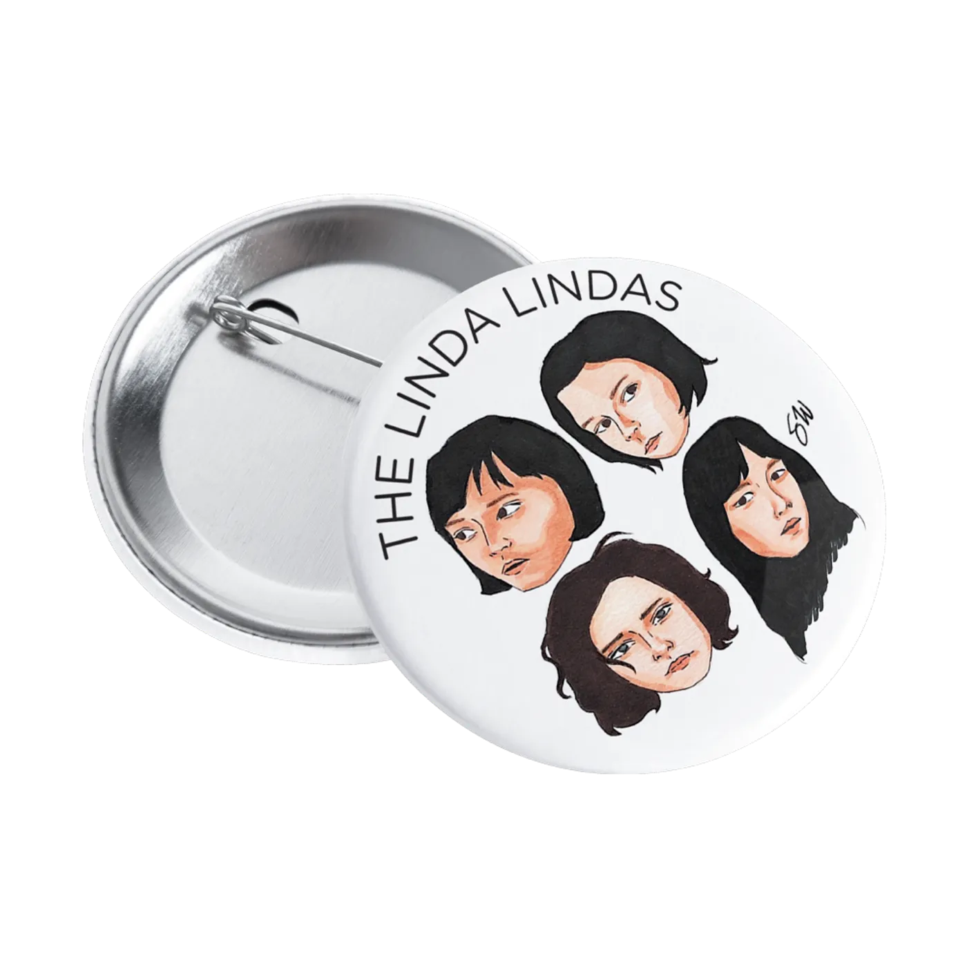 The Linda Lindas Faces 1” Button