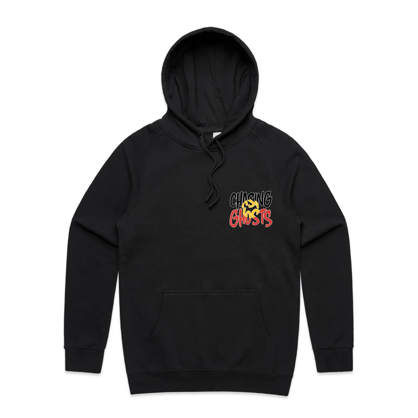Chasing Ghosts Colour Logo Hoodie (Black)