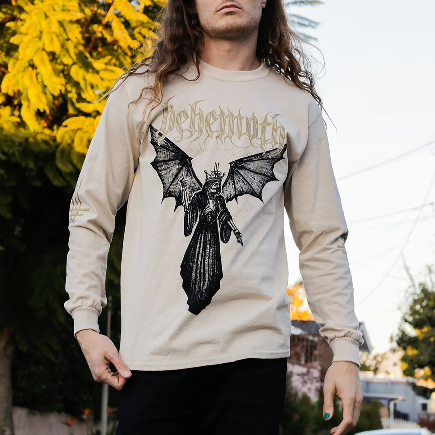 Behemoth Angel Of Death Long Sleeve (Natural)