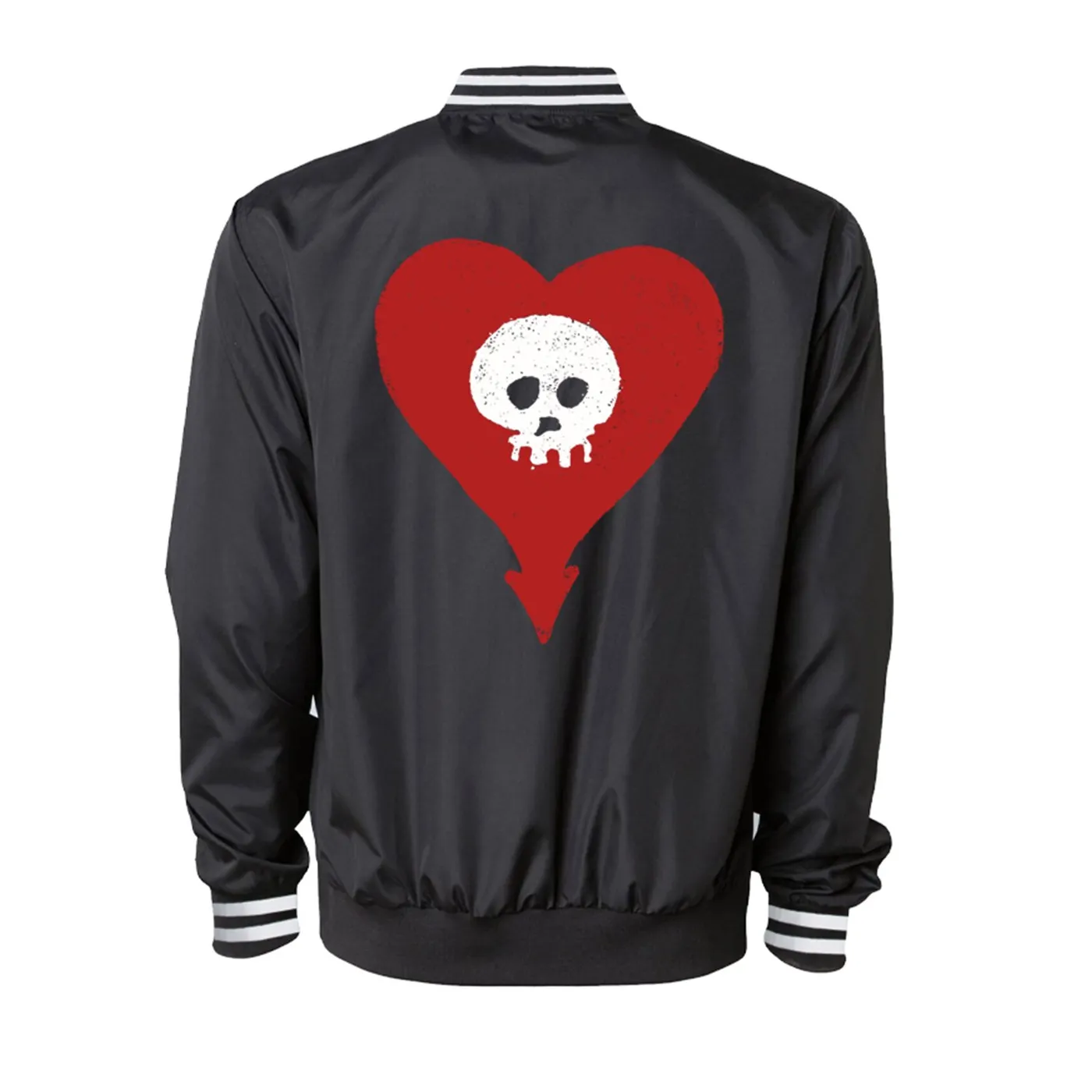 Alkaline Trio Heartskull Lightweight Bomber Jacket (Black)