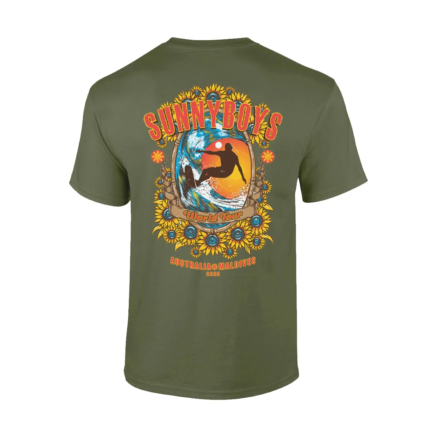 Sunnyboys World Tour 2020 T-shirt (Military Green)