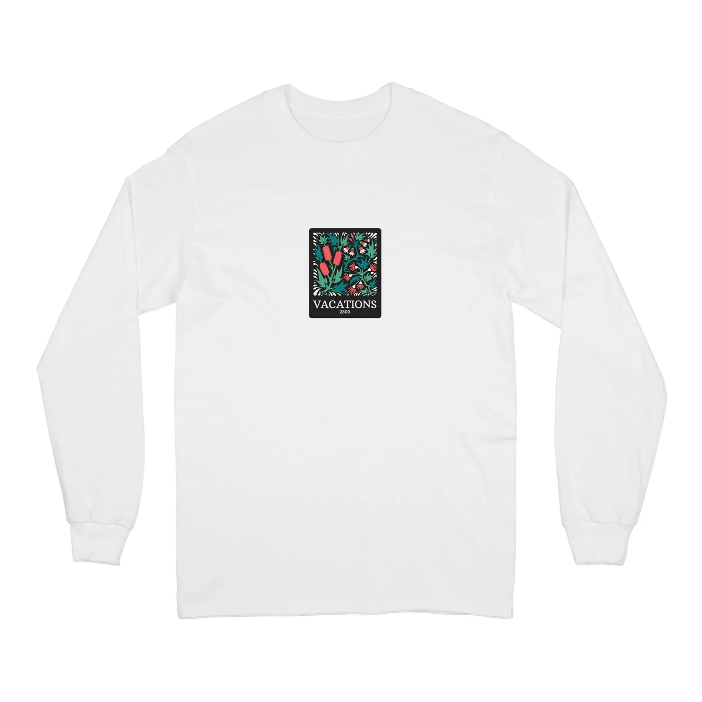 Vacations Floral Longsleeve (White)