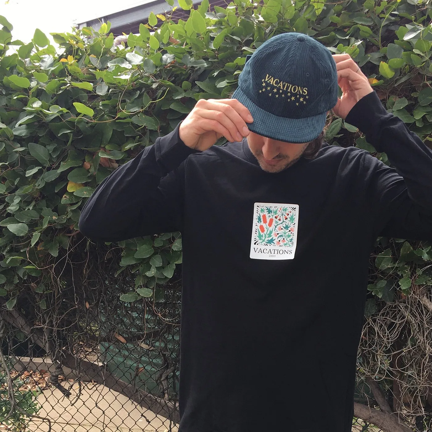 Vacations Star Logo Cord Hat (Pine Green)