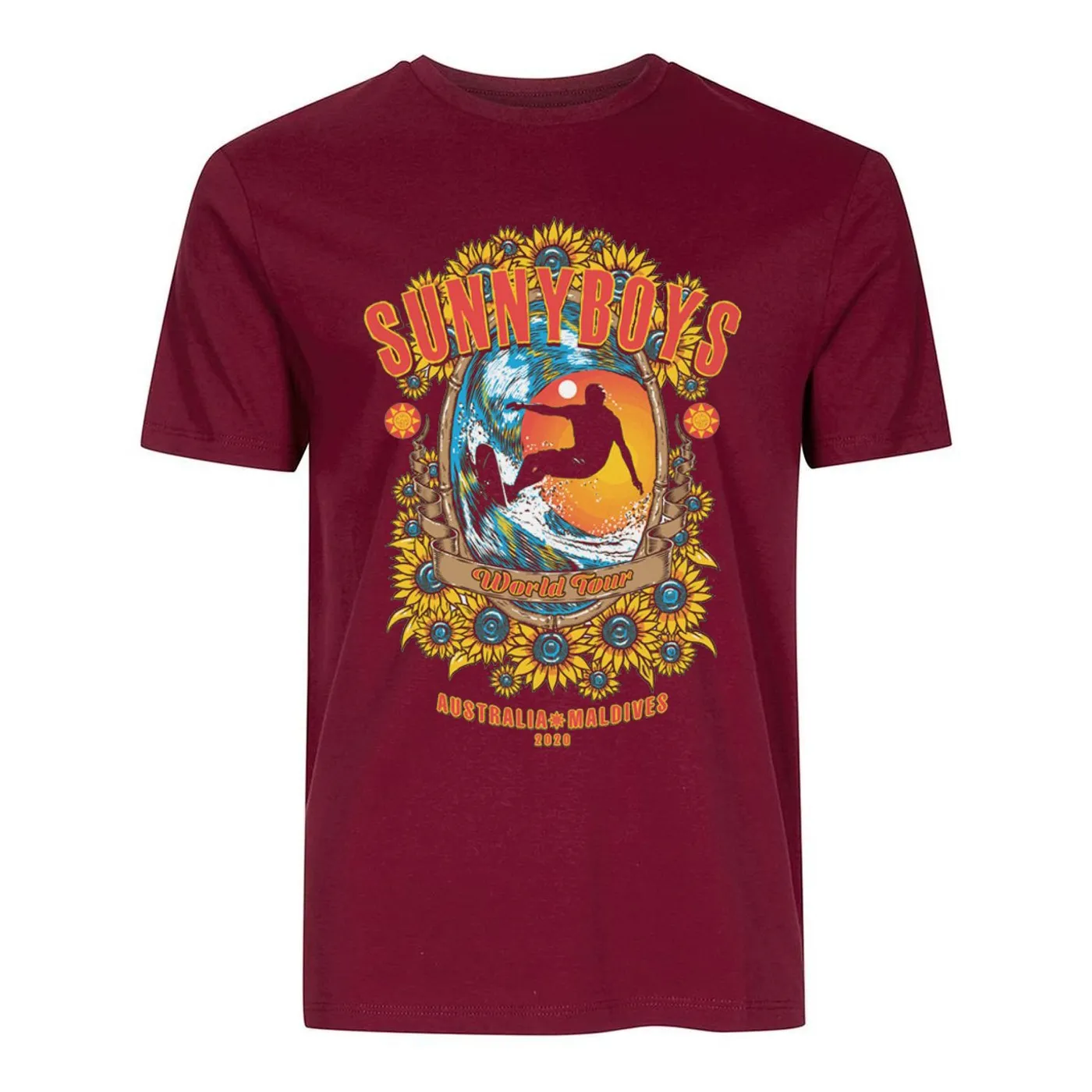 Sunnyboys World Tour 2020 T-shirt (Maroon)