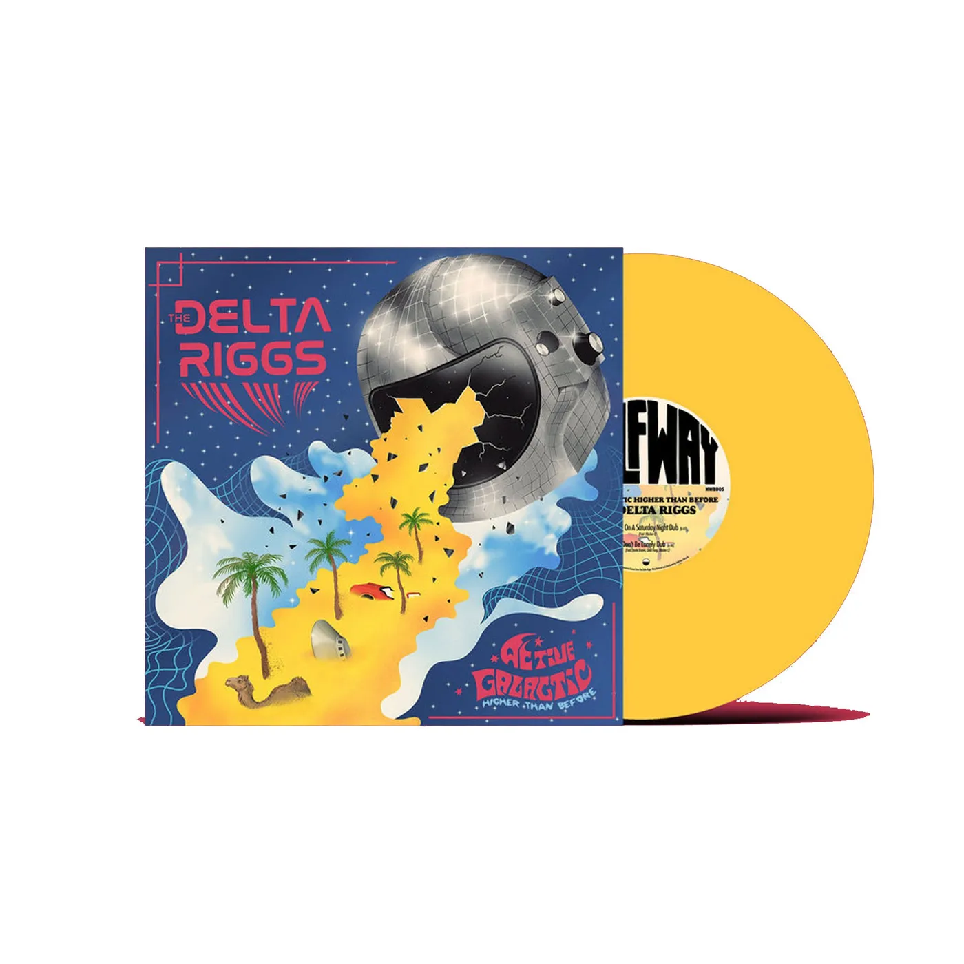 The Delta Riggs Active Galactic / Higher Than Before 12" (Yellow)