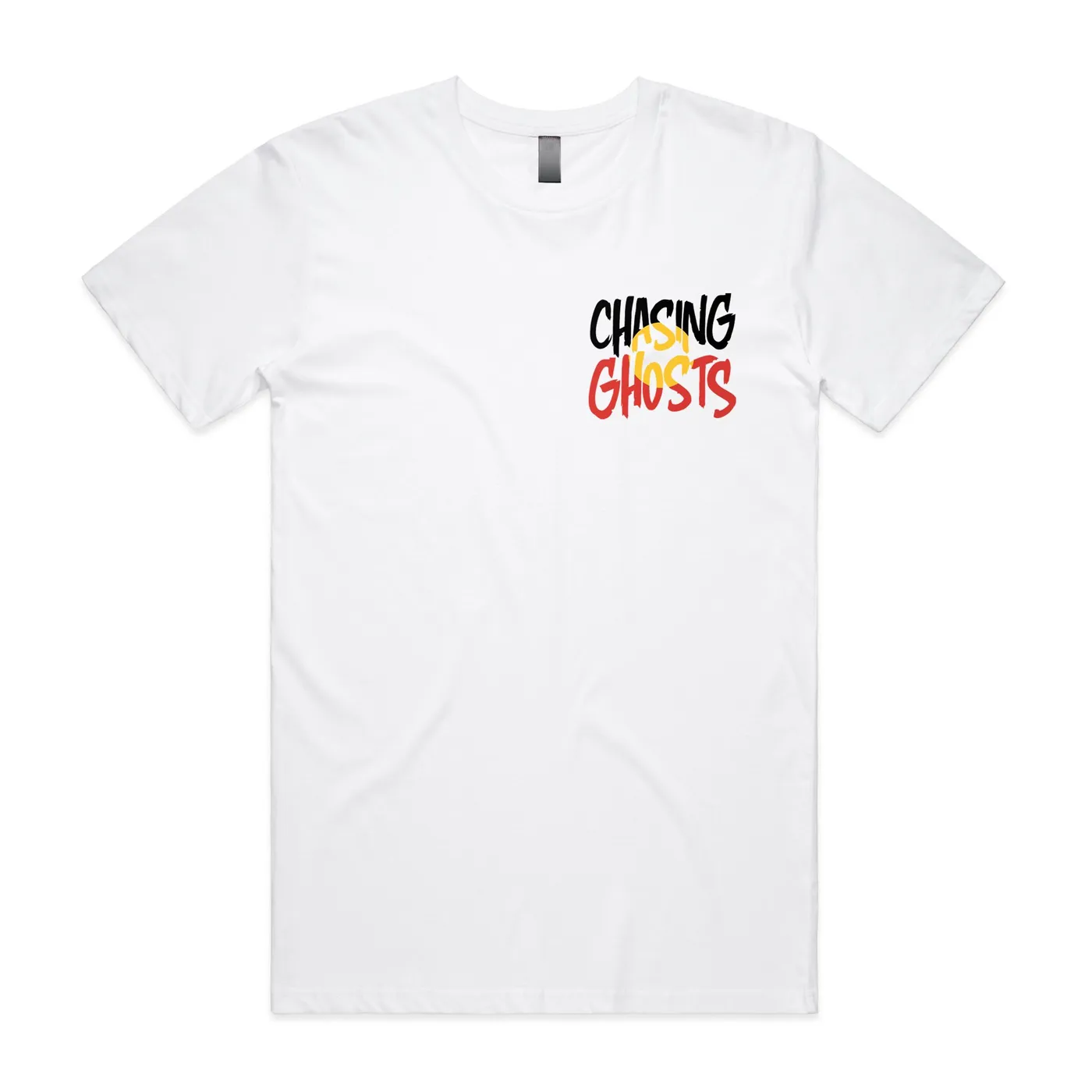 Chasing Ghosts Colour Logo Tee (White)