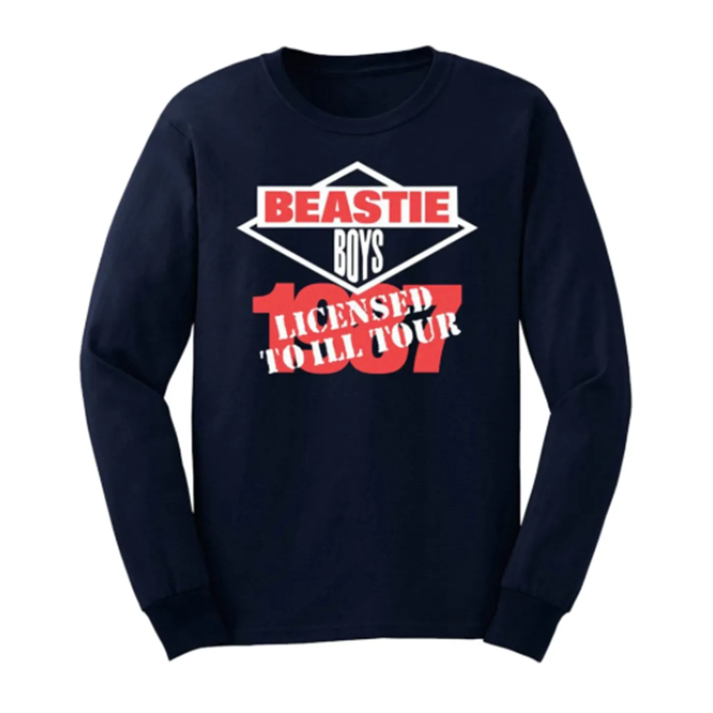 Beastie Boys Licensed To Ill 1987 Tour Longsleeve (Navy)