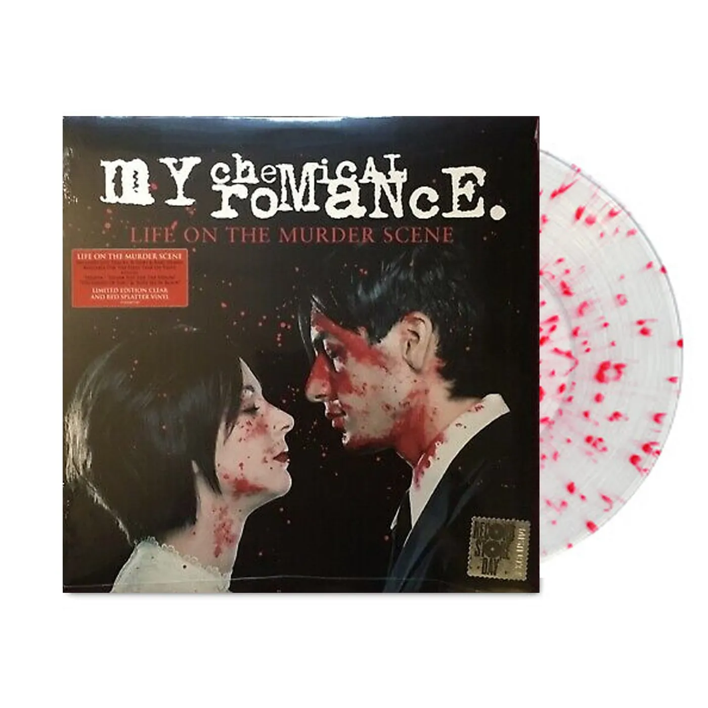 My Chemical Romance Life On The Murder Scene LP (Clear w/ Red Splatter) (Vinyl)