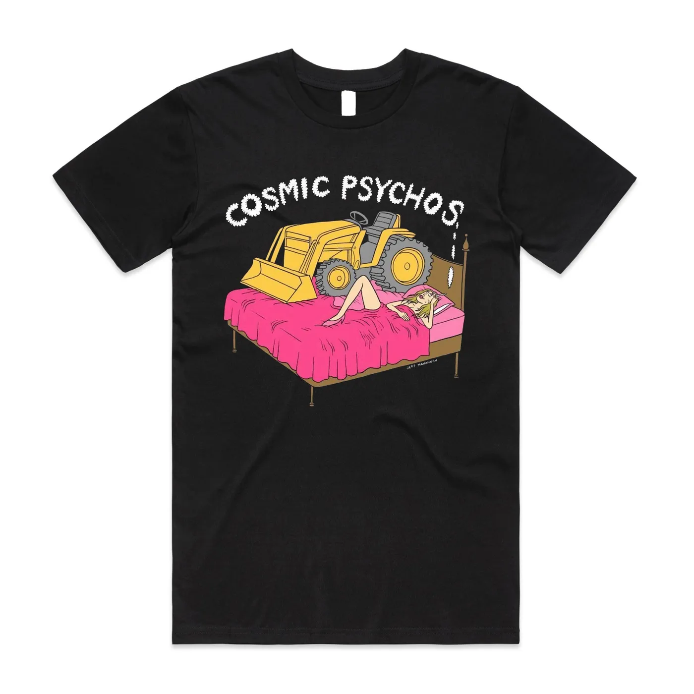 Cosmic Psychos I Love My Tractor T-shirt (Black)