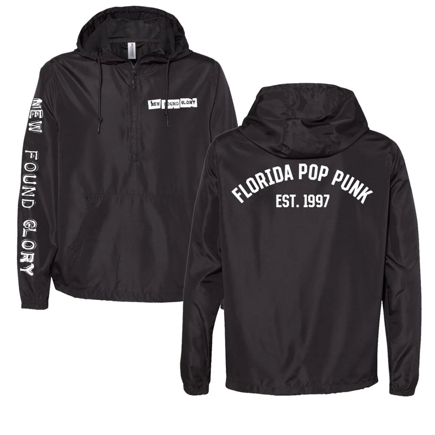 New Found Glory Florida Pop Punk Anorak Jacket (Black)
