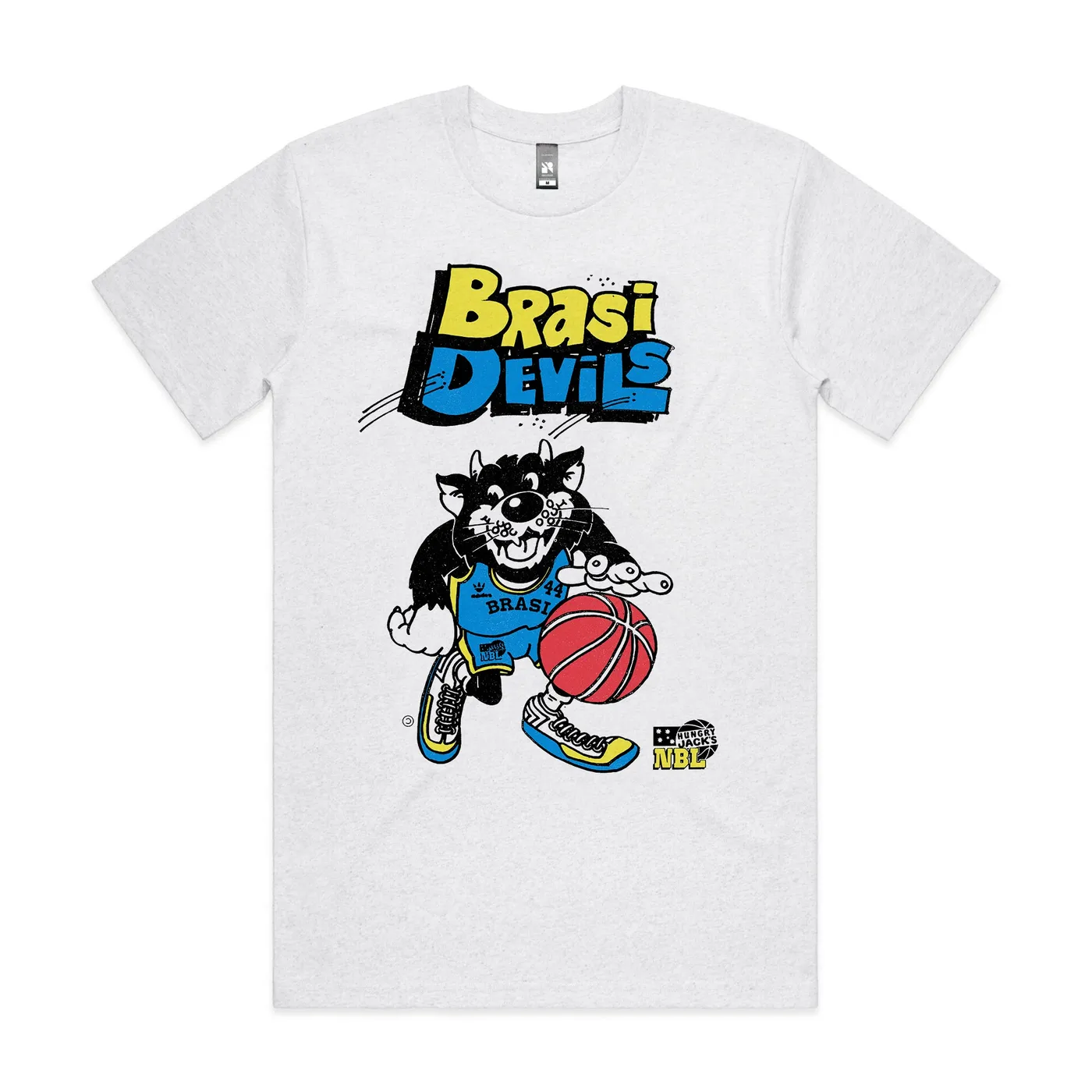 Luca Brasi Slam Dunk Devil Tee (White Marle)