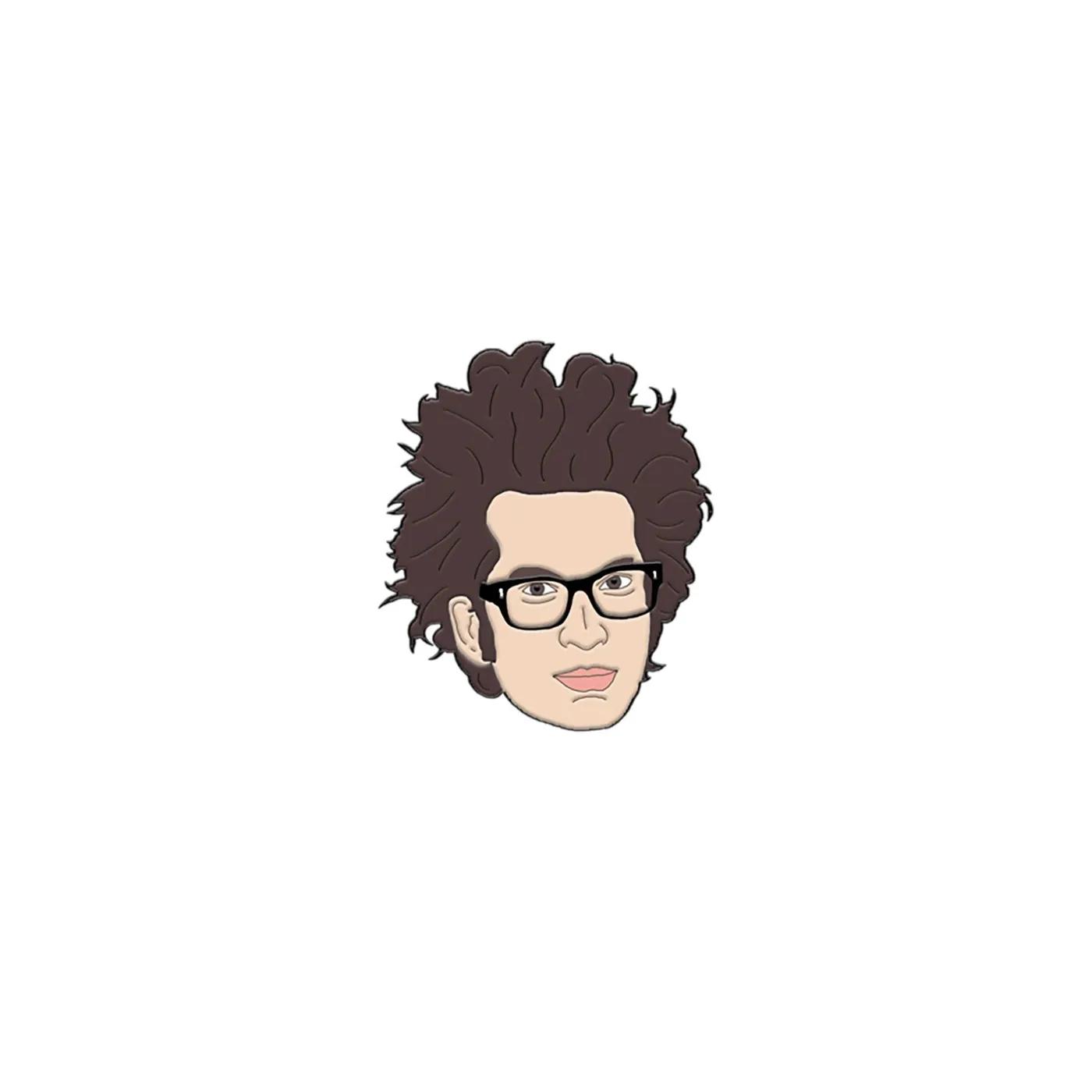 Justin Courtney Pierre Face Enamel Pin