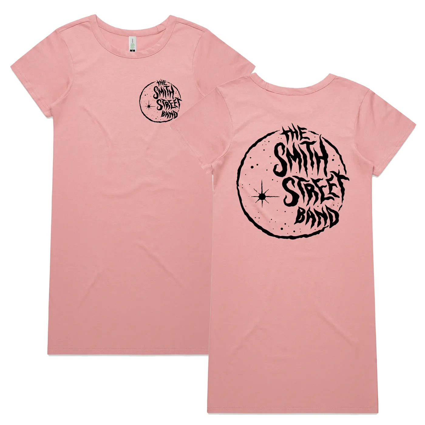 The Smith Street Band Rose Moon Tee Dress (Black Print)