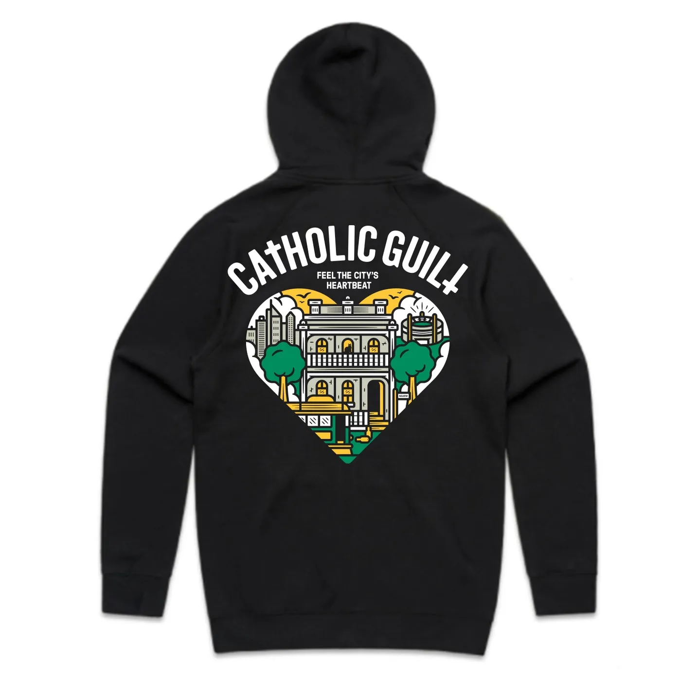 Catholic Guilt City's Heartbeat Hoodie (Black)