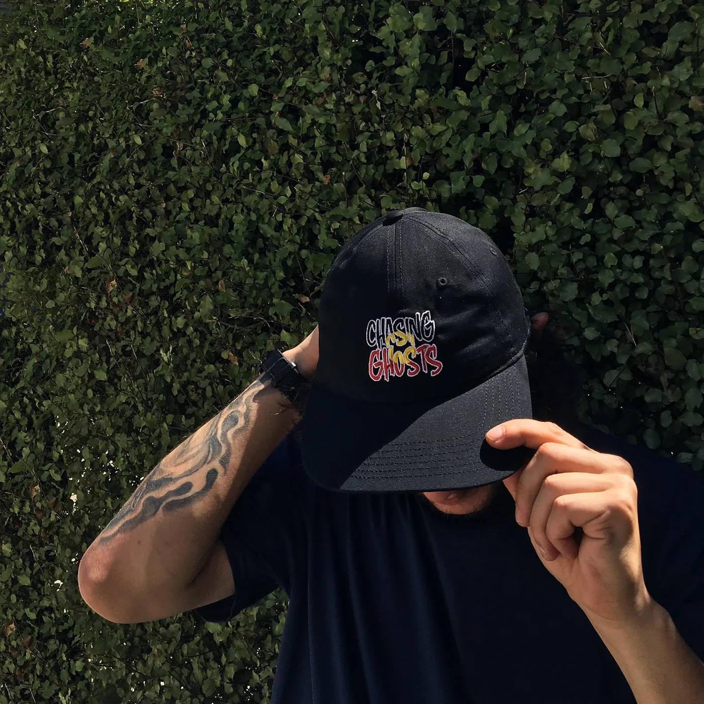 Chasing Ghosts Colour Logo Dad Hat