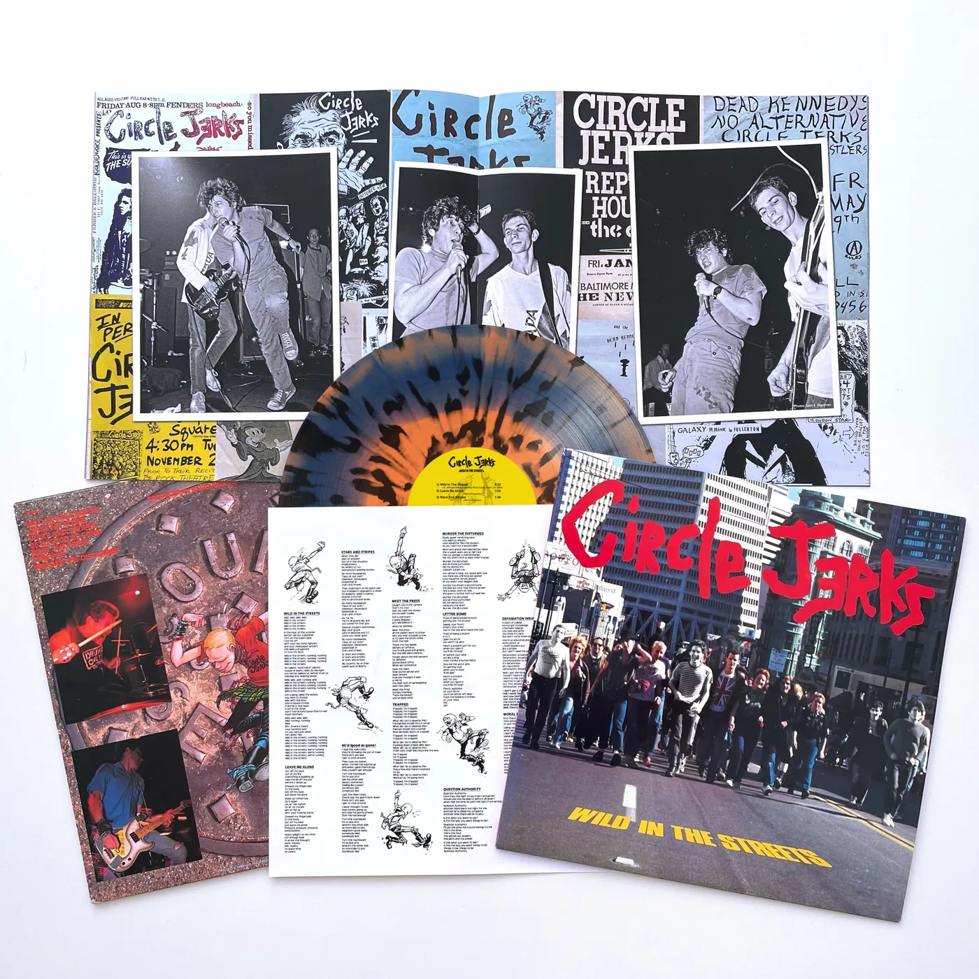 Circle Jerks Wild in the Streets Deluxe Anniversary Edition LP (Black Splatter) (Vinyl)