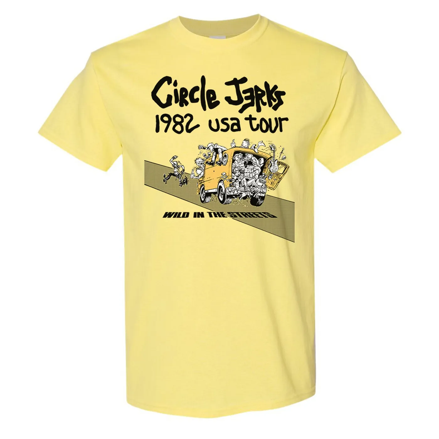 Circle Jerks Wild In The Streets Tee (Yellow)