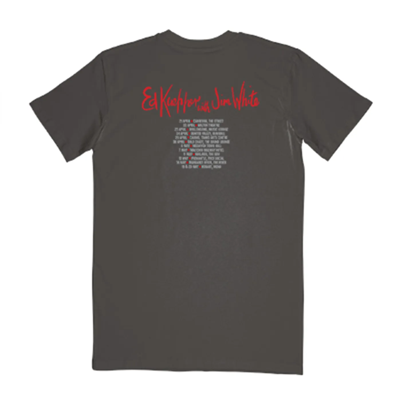 Ed Kuepper & Jim White 2021 Tour Tee (Charcoal)