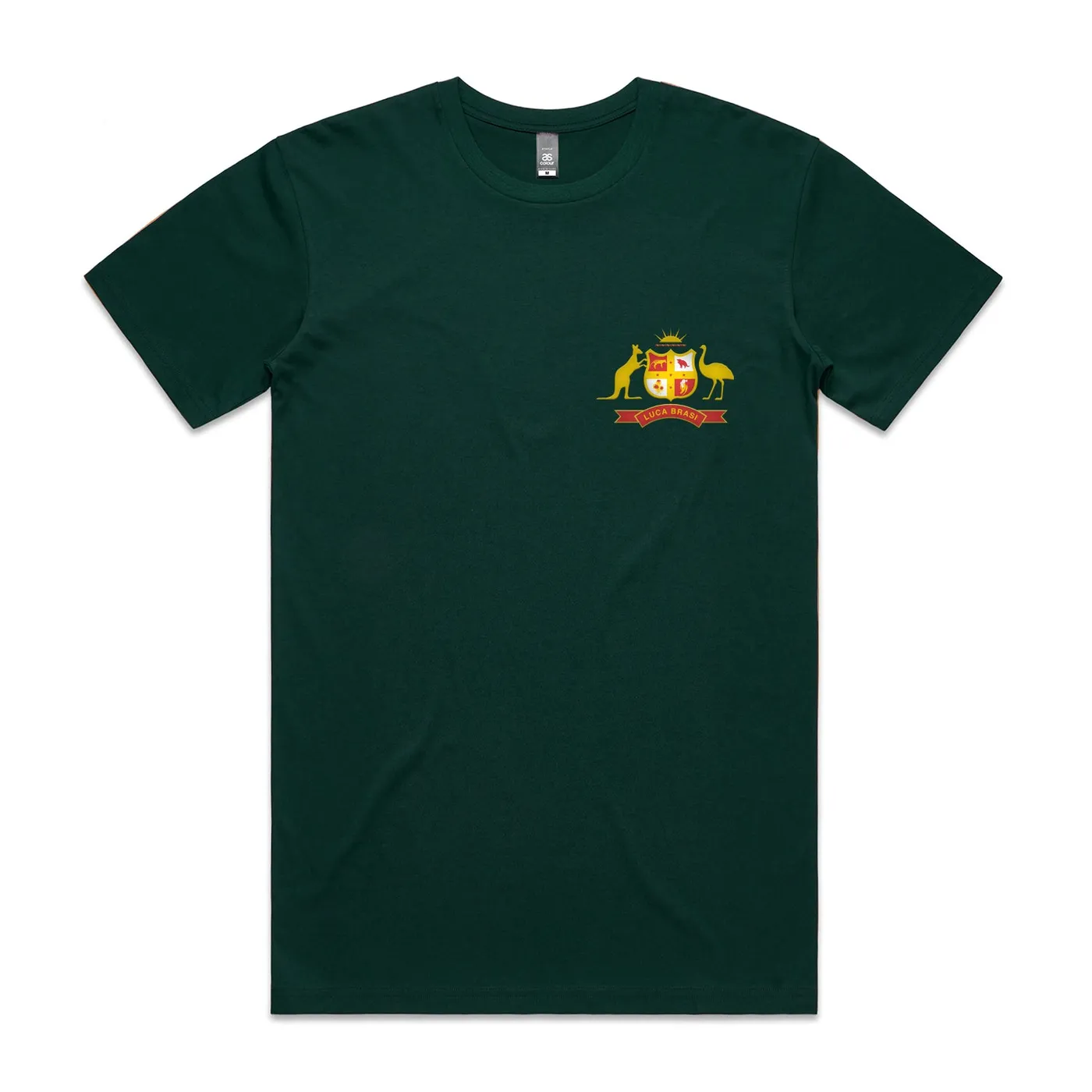 Luca Brasi Coat of Arms Embroidered Tee (Pine Green)