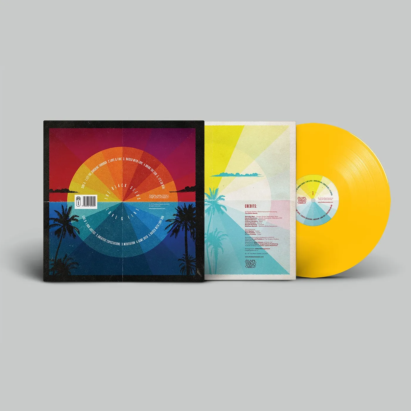 The Black Seeds Love & Fire LP (Yellow) (Vinyl)