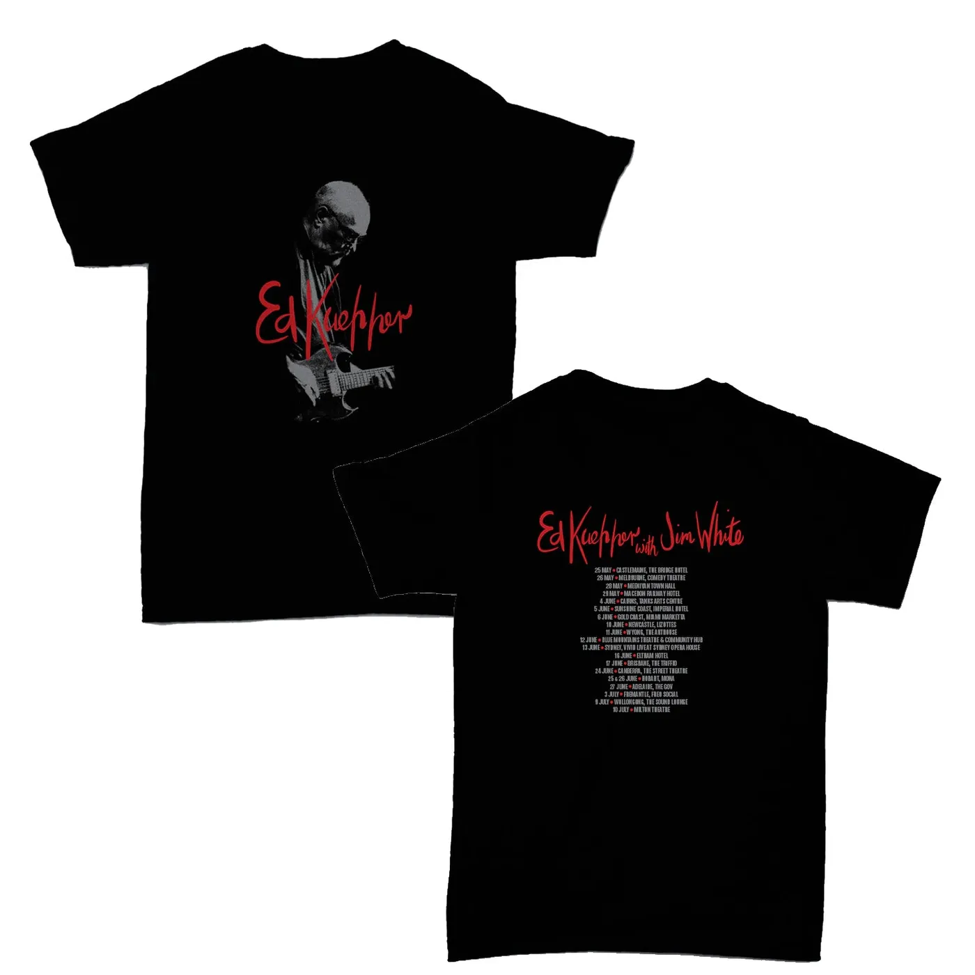 Ed Kuepper & Jim White 2021 Tour Womens Tee (Black)