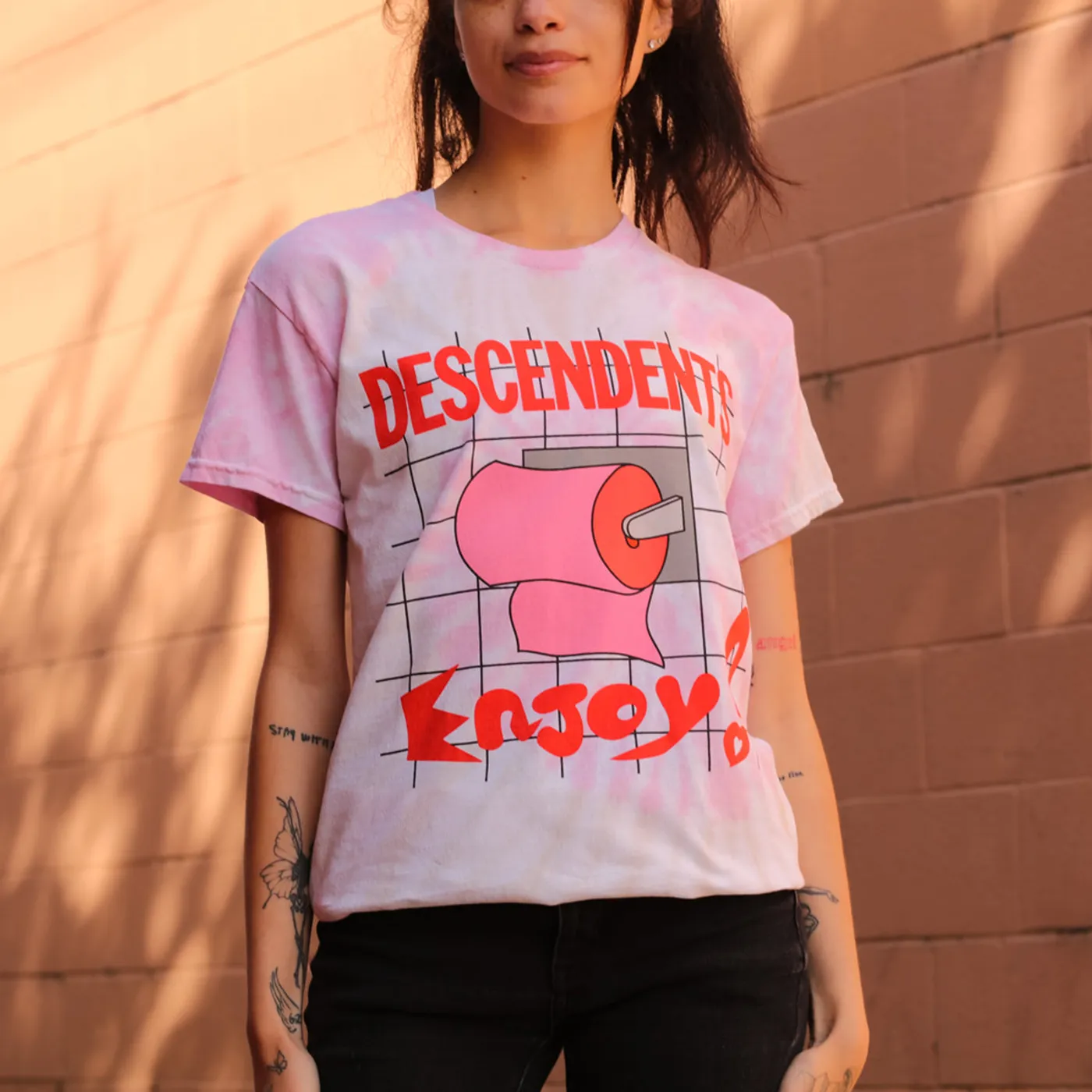 Descendents Enjoy! Album Tee (Rose Dye)