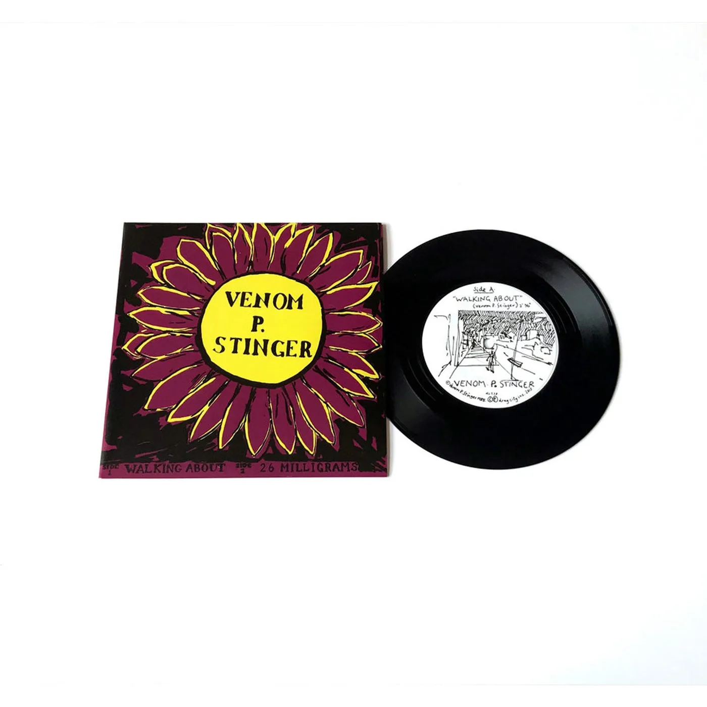 Venom P. Stinger Walking About / 26 Miligrams 7" Vinyl
