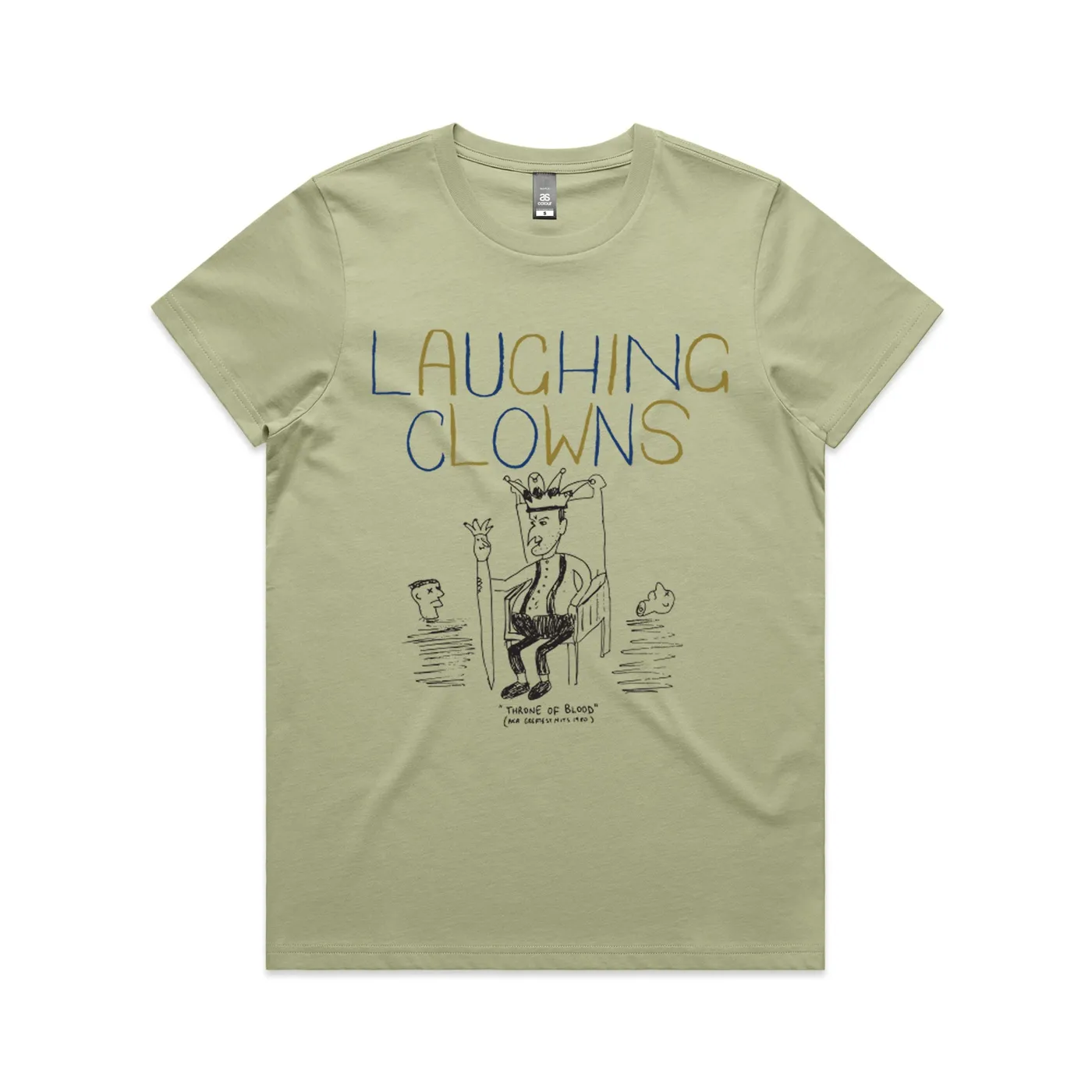 Laughing Clowns Throne of Blood Womens T-shirt (Pistachio)