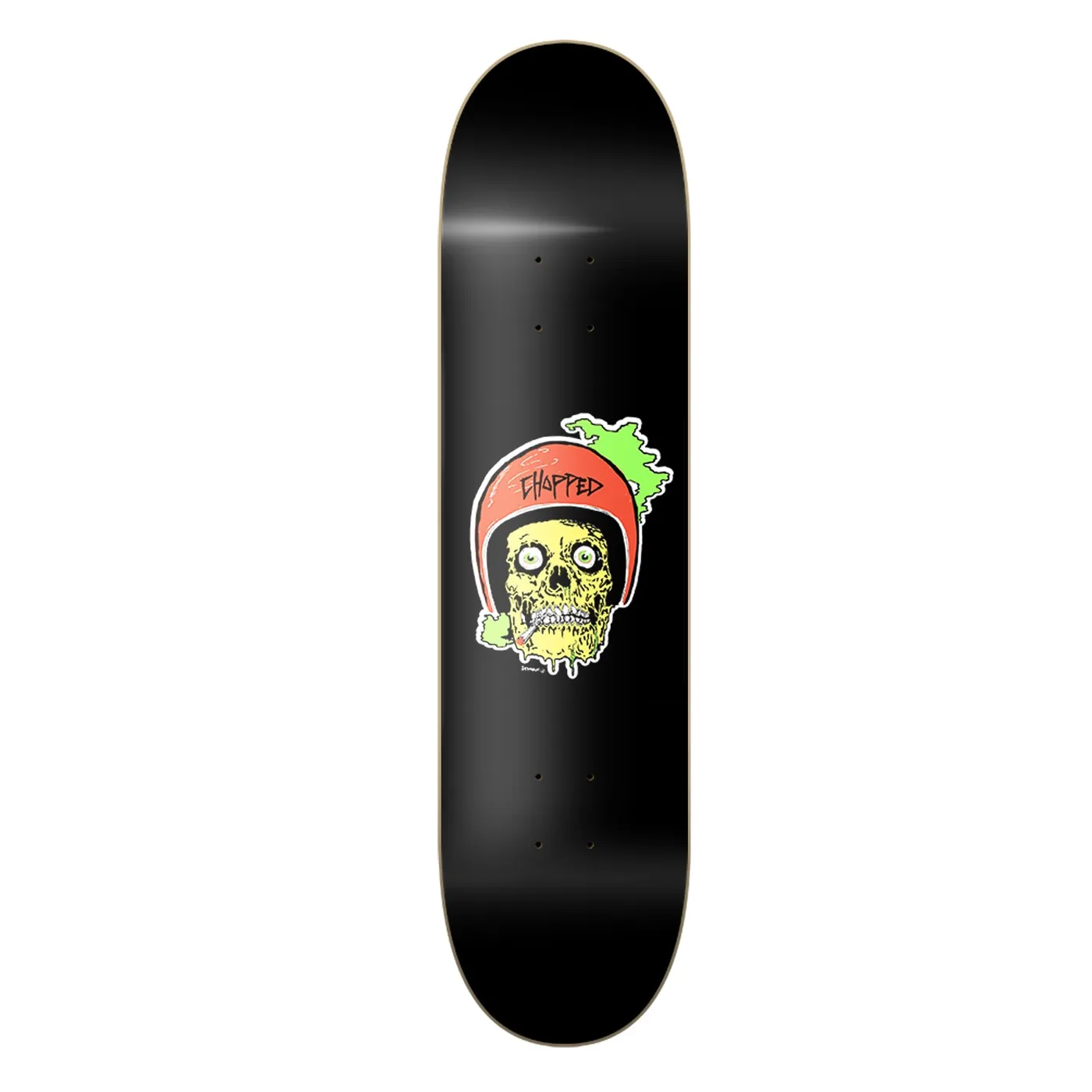 Chopped Skull Guts Skate Deck