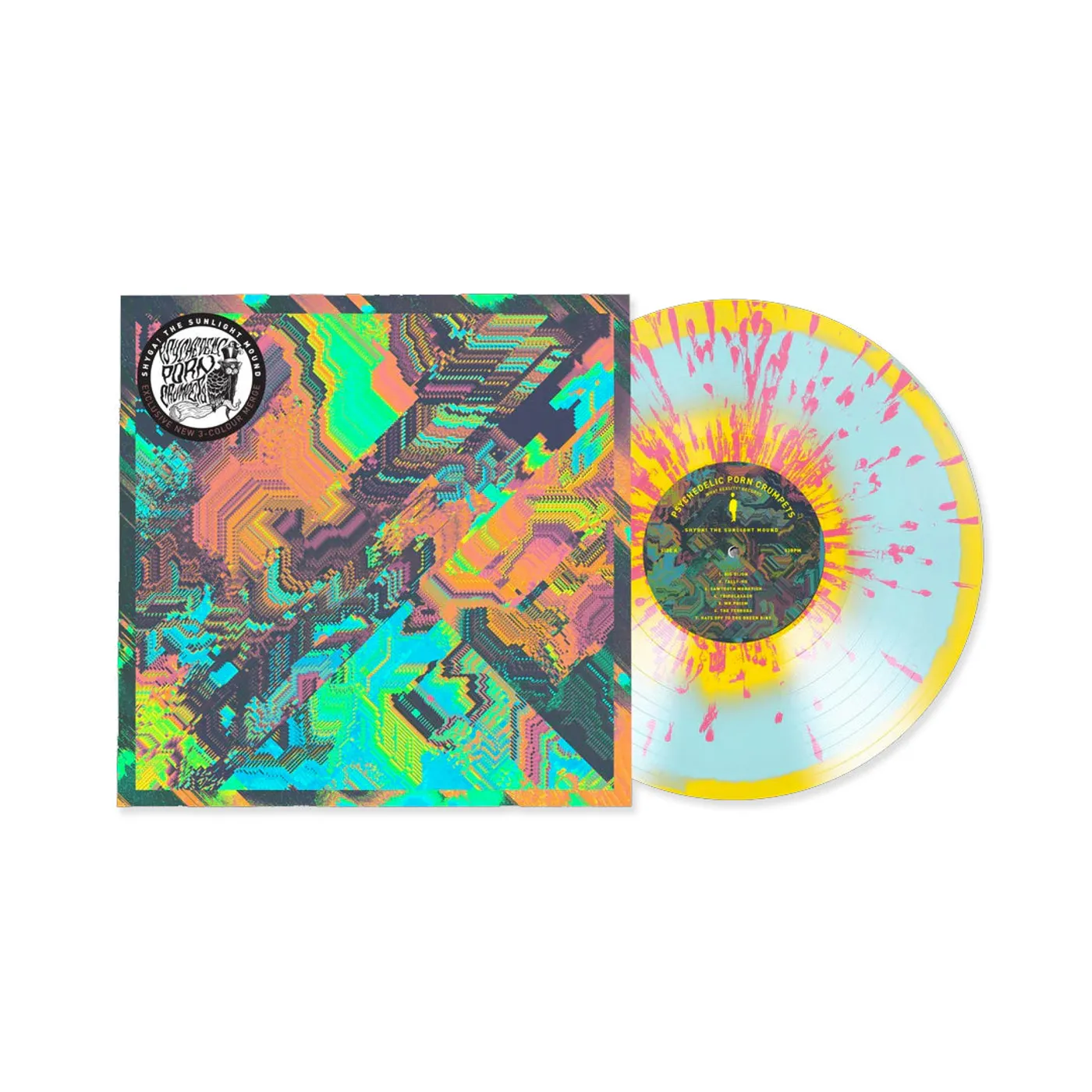 Psychedelic Porn Crumpets SHYGA! The Sunlight Mound LP (Limited Blue, Yellow & Hot Pink Splatter Vinyl)
