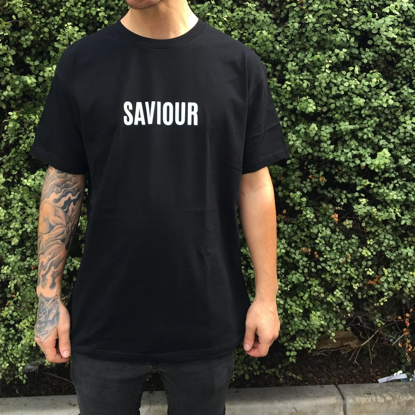 Saviour SF Blue Butterfly T-Shirt (Black)