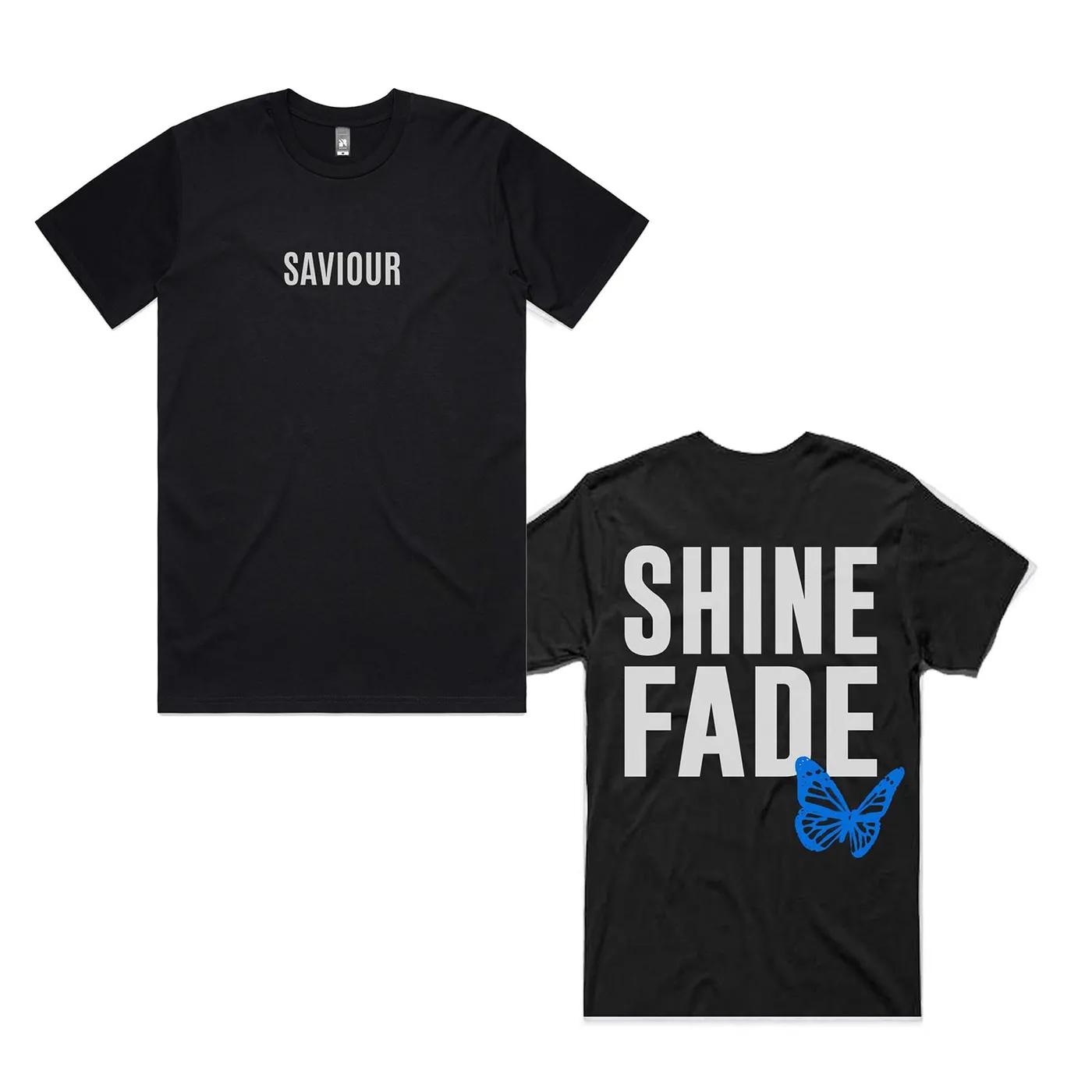 Saviour SF Blue Butterfly T-Shirt (Black)