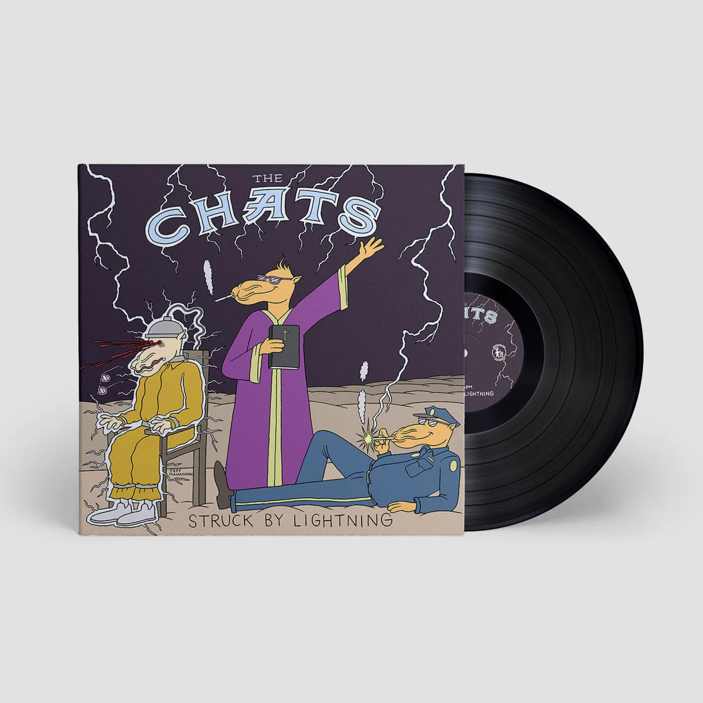 The Chats STRUCK BY LIGHTNING 7" (Black)