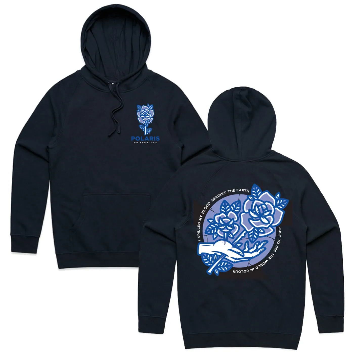 Polaris Navy Rose Hoodie (Navy)
