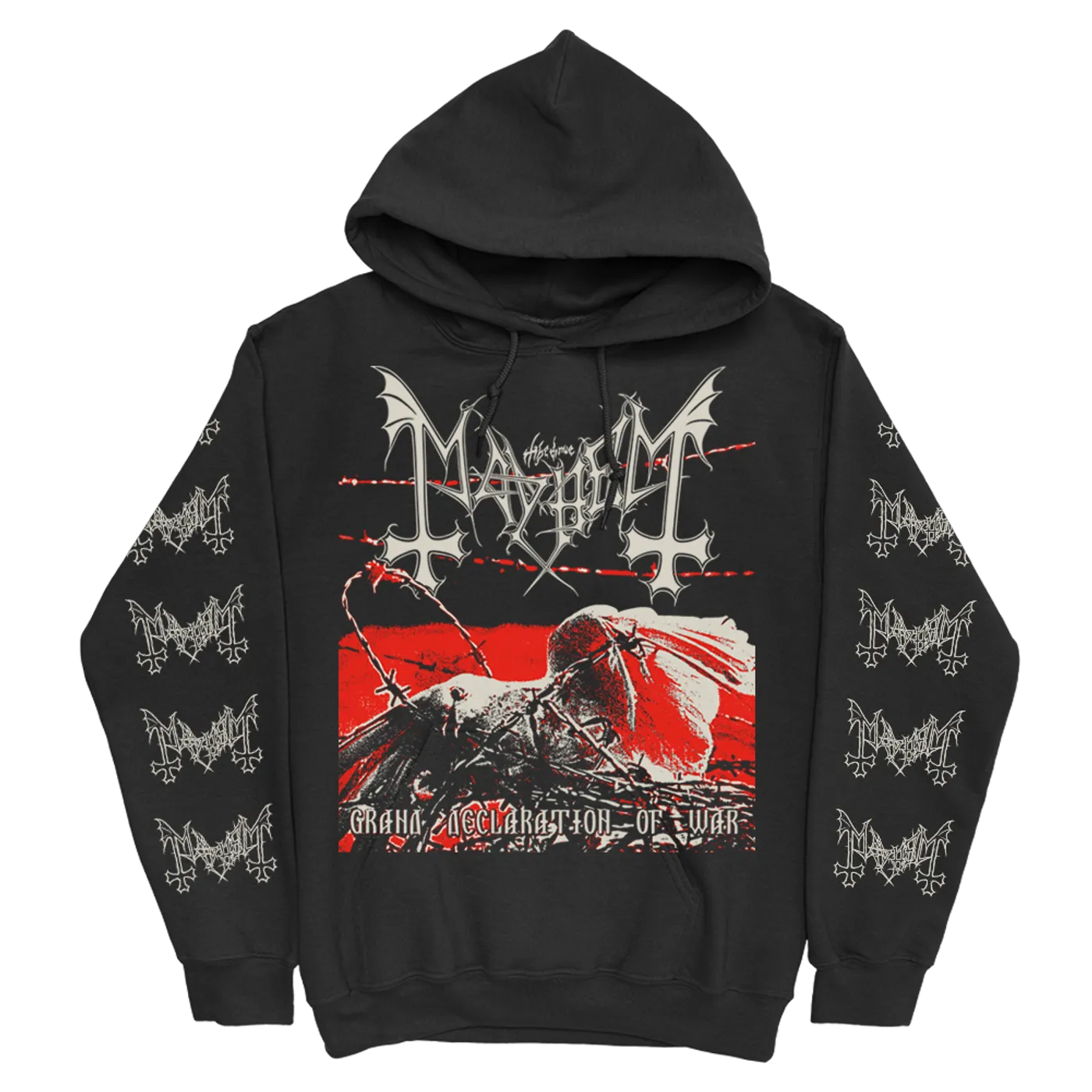 Mayhem Grand Declaration of War Pullover Hoodie (Black)