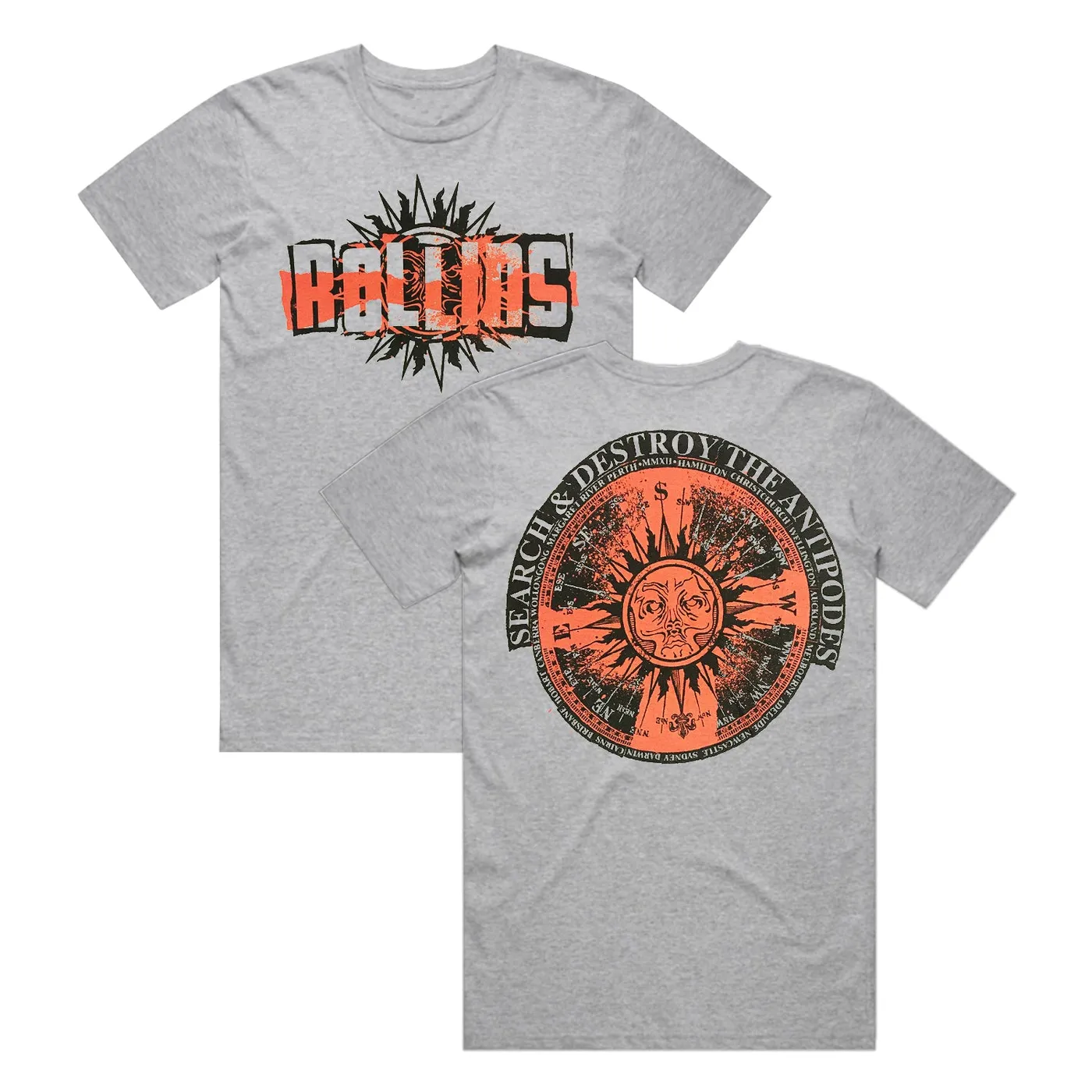 Henry Rollins The Antipodes T-Shirt (Grey Marle)