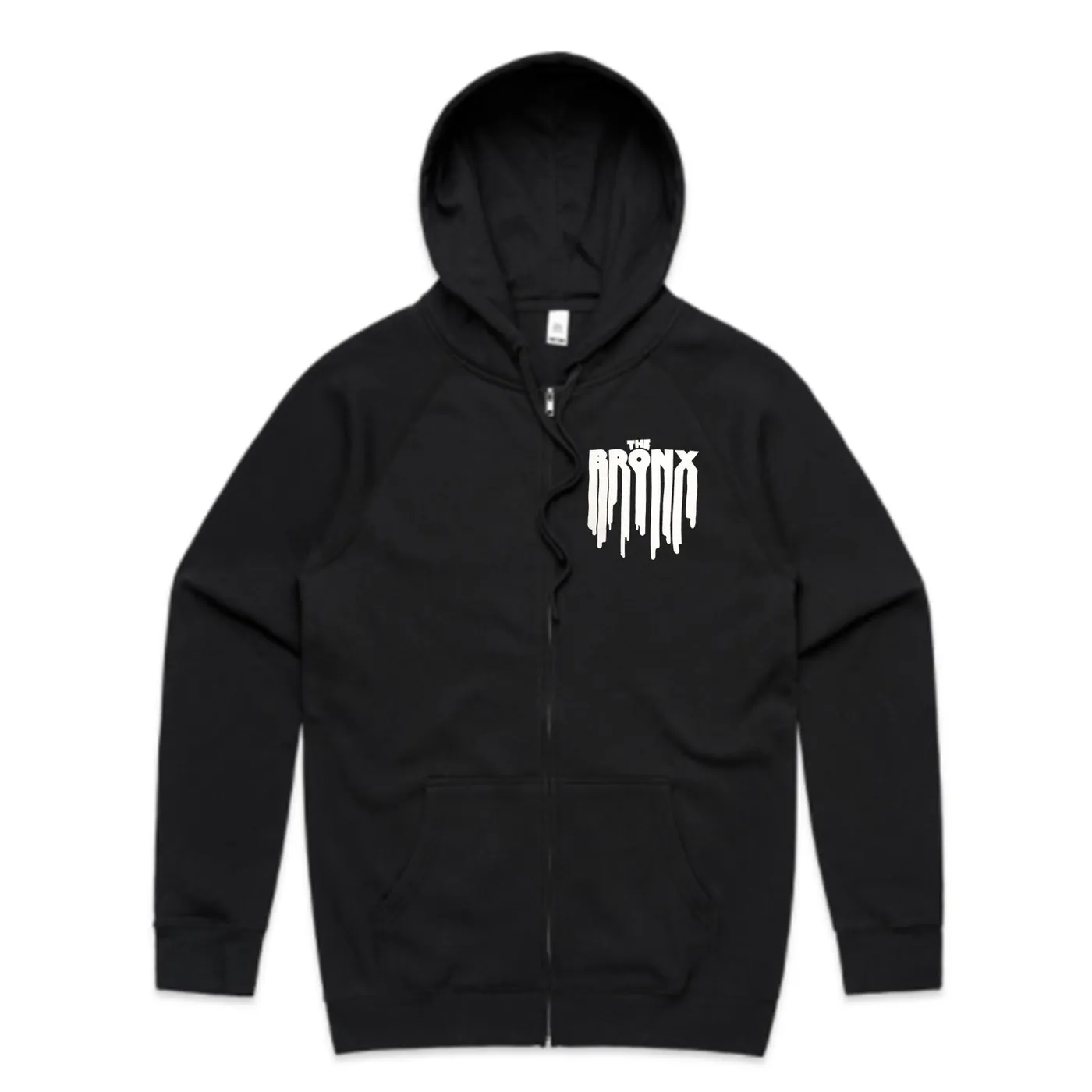Bronx Drip Logo Zip Up Hoodie (Black)