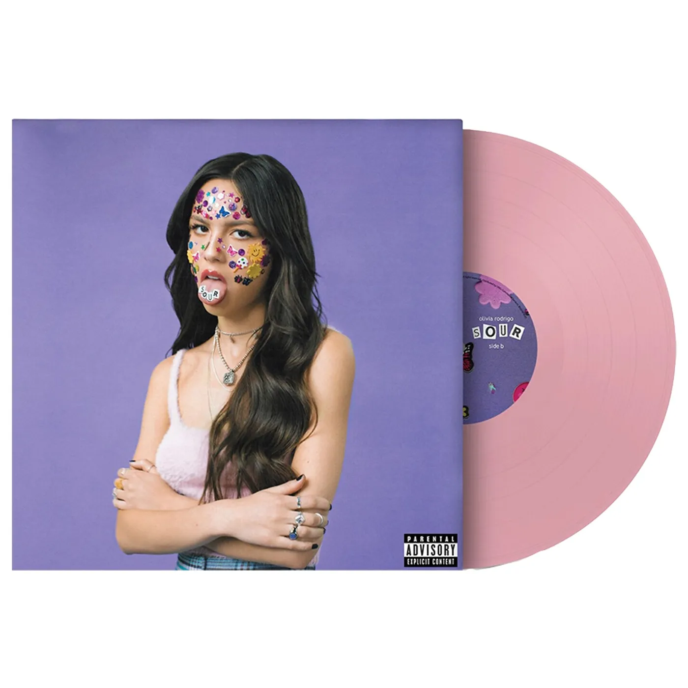 Olivia Rodrigo SOUR LP (1 Year Anniversary - Baby Pink) (Vinyl)