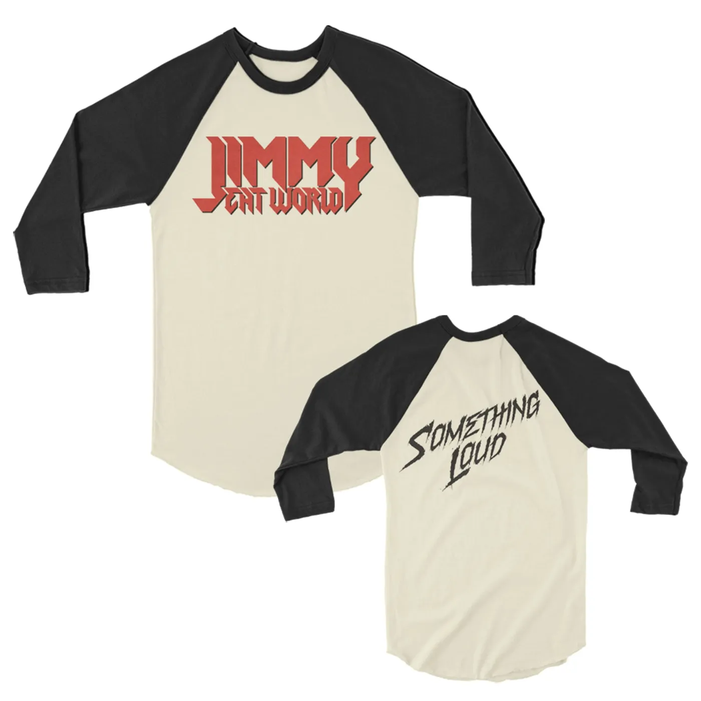 Jimmy Eat World Something Loud Raglan (Vintage White/Black)