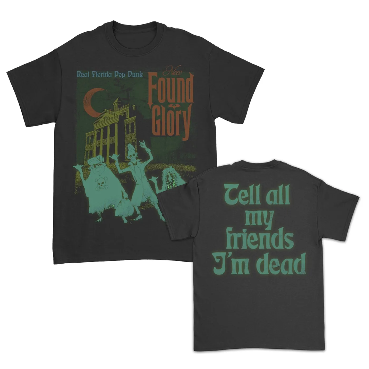 New Found Glory Haunted Mansion Tee (Black)
