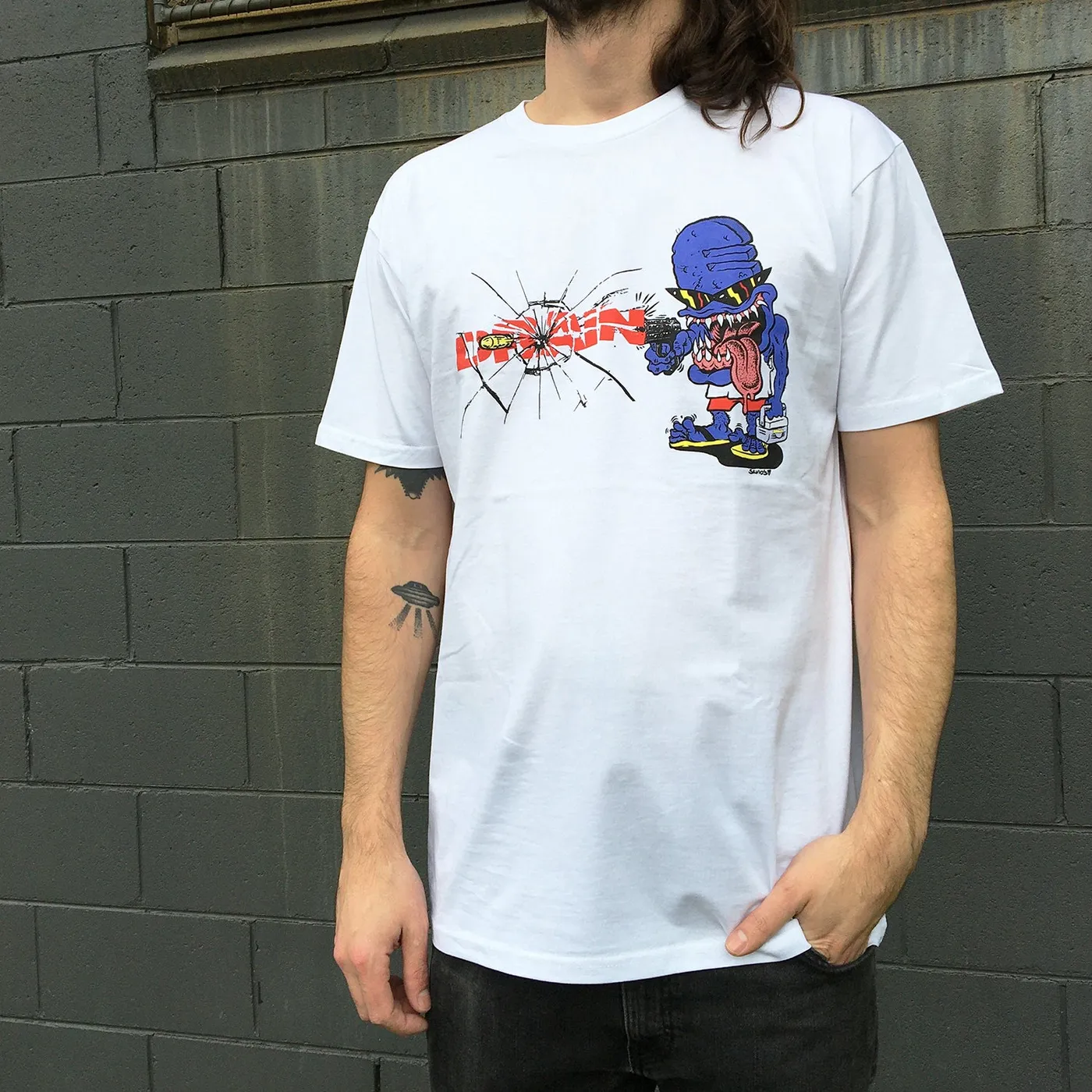DRAIN Epitaph T-Shirt (White)