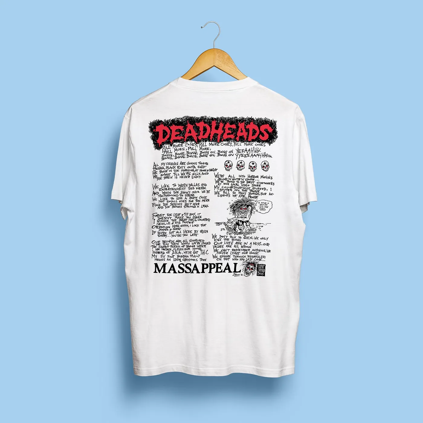 Massappeal Deadheads T-Shirt (White)