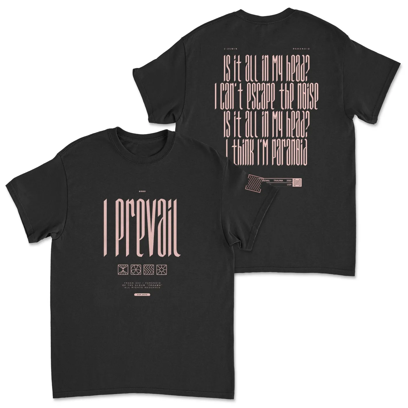I Prevail Paranoid T-Shirt (Black)
