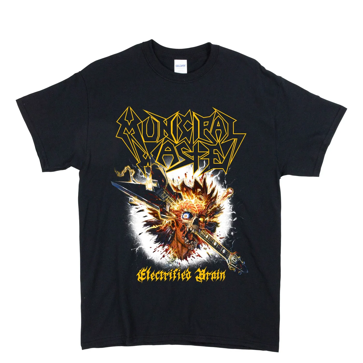 Municipal Waste Electrified Brain T-Shirt